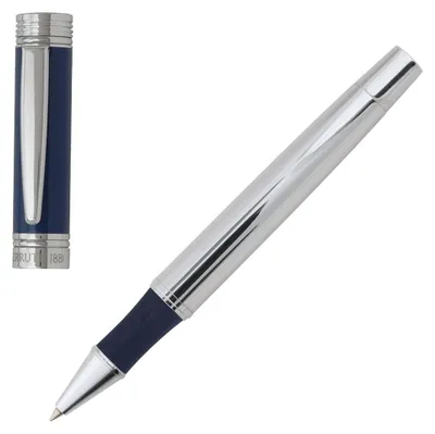 Produktbild von Cerruti 1881 Tintenroller aus Messing, blau, 136.5 x 13.2 mm, mit Geschenkbox