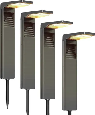 Obrázok produktu pre Solárne záhradné osvetlenie, teplá biela, vodotesné IP64, 4 kusy