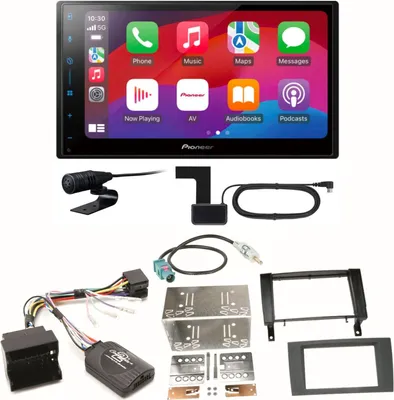 Produktbild von Pioneer SPH-DA77DAB CarPlay Android Auto Einbauset für Mercedes SLK R171 ab 2008