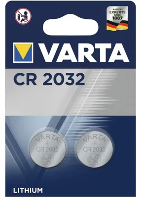 Produktbild von Varta 06032 - Einwegbatterie - CR2032 - Lithium - 3 V - 2 Stück(e) - 230 mAh