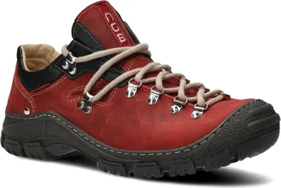 Produktbild von nagaba Wanderschuhe Herren Lederschuhe Trekkingschuhe Frauen, Rot, 46