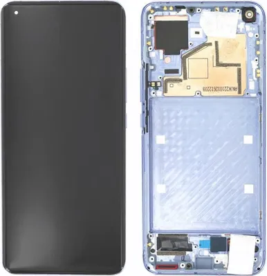 Produktbild von Original AMOLED Display Bildschirm Touchscreen Rahmen Violet Lila für Xiaomi Mi 11 5G