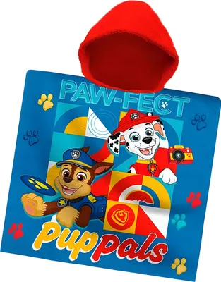 Obrázek produktu pro Dětské pončo 60x120 cm - Tlapková patrola/Chase a Marshal
