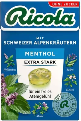 Produktbild von Ricola o.Z.Box Menthol extra stark Bonbons 50 g