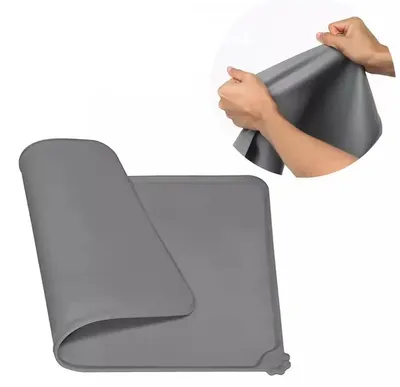 Obrázok produktu pre Protisklzová podložka pod misy – obdĺžniková podložka – povrch s protišmykovou úpravou – pre misy a misky – 48 x 30 cm