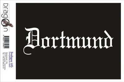 Produktbild von Aufkleber / Autoaufkleber - JDM / Die cut / Auto / OEM - Stadt Dortmund - 200x60mm silber - Heckscheibe / Heckscheibenaufkleber