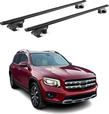 Produktbild von Dachträger Grundtäger für Mercedes GLB X247 2019-2025 90kg Alu Schwarz 2 tlg ABE