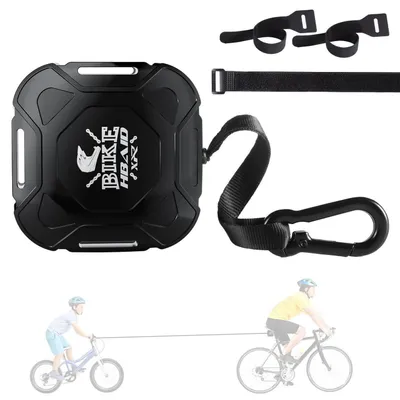Image de Câble de remorquage pour vélo enfant, 2,5 mètres, compatible avec tous les types de guidon. Câble de traction