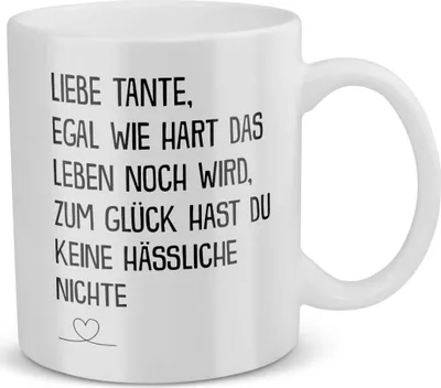 Produktbild von 22Feels Beste Tante Geschenk von Nichte Geburtstag Tasse Spruch Weihnachten Kaffeetasse Frauen Muttertag Geschenkidee