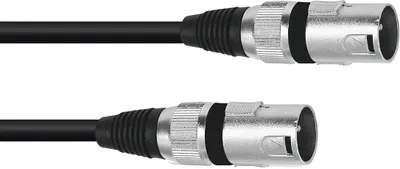Zdjęcie produktu dla Kabel adaptera OMNITRONIC XLR(M)/XLR(M) 0,2 m bw