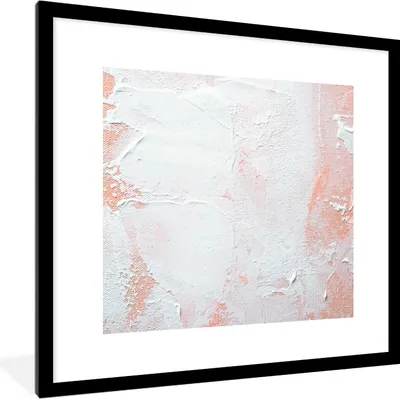 Produktbild von MuchoWow® Gerahmtes Poster Malerei - Abstrakt - Design 40x40 cm - Poster mit Schwarzem Bilderrahmen Wandposter Rahmen Foto Bilder - Poster - Plakat im Rahmen