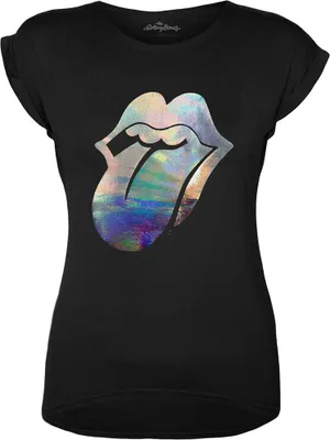 Produktbild von The Rolling Stones Foil Tongue Black XL Damen T-Shirt