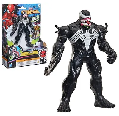 Produktbild von Venom Elektronische Figur 15 cm, mit Soundeffekten, Marvel Spider-Man Superhelden Action Figur, Spielzeug ab 4 Jahren