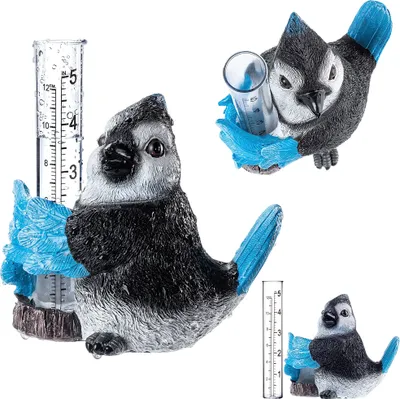 Produktbild von KADAX Regenmesser für Garten 12 cm/5 zoll, Dekorativer Niederschlagsmesser mit Übersichtlichen Doppelten Skalen, Frostsicherer Regenanzeiger