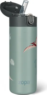 Produktbild von ZOPA Lebensmittelthermoskanne mit Strohhalm 400 ml Dino