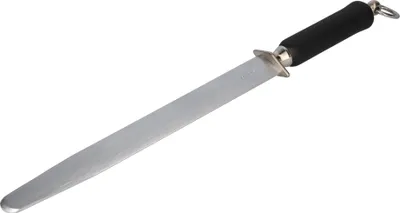 Obrázek produktu pro Ocílka na řeznické nože STUBAI, plochá, oválná | ocílka 300 mm | ocílka z vysoce kvalitní oceli na broušení nožů a čepelí | ocílka z nerezové oceli, vhodná do myčky nádobí