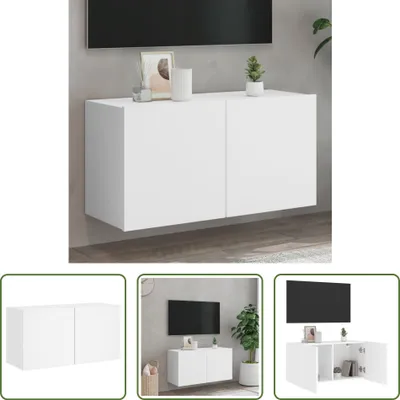 Produktbild von The Living Store TV-Wandschrank Weiß 80x30x41 cm
