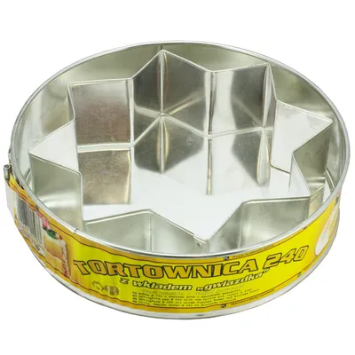 Produktbild von SPRINGFORM Tortenform Backform mit Hebeboden Metall Stern Rund 24 cm