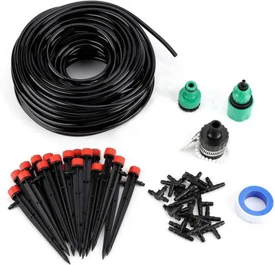 Obrázok produktu pre Sada automatických trysiek pre záhradu a balkón – 25 m hadice – T-kus 19 x 4/7 – systém mikrotrysiek pre terasu a skleník.