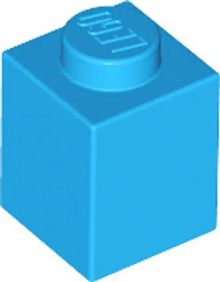 Immagine prodotto di LEGO: 100x Stein 1x1 in Azzurro dunklem