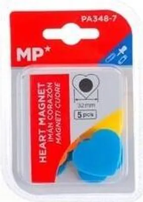 Produktbild von Magnesy serduszka kolorowe 5szt