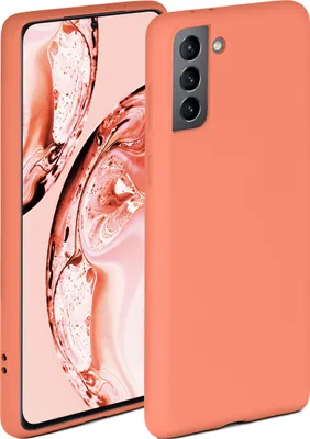 Produktbild von Soft-Case für Samsung Galaxy S21 Plus, Farbe:Papaya