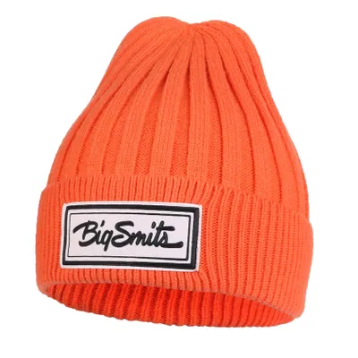 Produktbild von Damen Wintermütze, Warm, Dicke Streifen, Modische Beanie Mit Moraj Patch