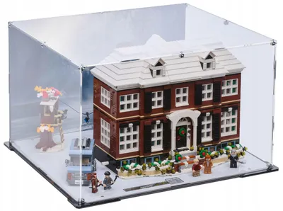 Image de Vitrine noire pour LEGO® 21330 Ideas – Kevin tout seul, avec un panneau arrière imprimé