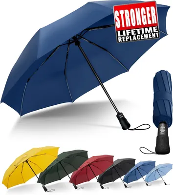 Produktbild von Reise-Regenschirm winddicht, automatisch umgekehrt, 22 cm kompakt, für unterwegs