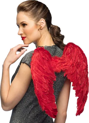 Immagine prodotto di Accessorio "Ali d'angelo rosse" 60 cm x 40 cm - Taglia unica