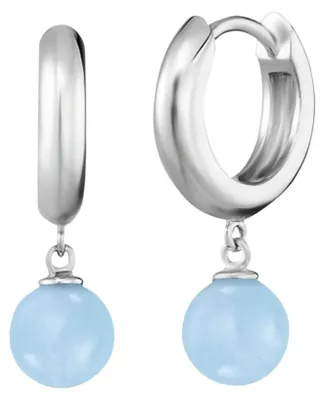 Produktbild von Engelsrufer Damen Creole aus Sterling Silber mit Blauer Achat Perle Kraftstein A