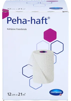 Productafbeelding van Peha-haft Fixeerbindsel, latexvrij, 12 cm x 21 m, 1 stuk