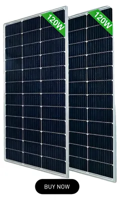 Zdjęcie produktu dla Panel słoneczny, wysoka wydajność, trwała konstrukcja, 2 panele o mocy 120 W