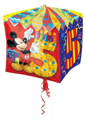 Produktbild von Micky Maus Zahl 5 Folienballon UltraShape
