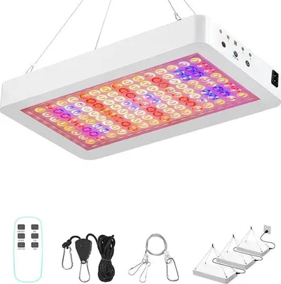 Produktbild von LED-Wachstumslampe Vollspektrum Pflanzenwachstumslampe, geeignet für hydroponische Pflanzenkeimlinge und Staubblätter ergänzen Licht