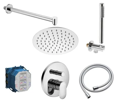 Imagen del producto de Sistema de ducha empotrado Aora con monomando para 2 salidas