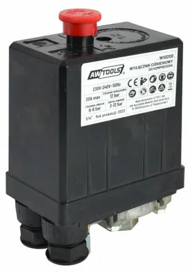 Image de Awtools pressostat compresseur 230v 1/4".