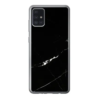 Produktbild von MuchoWow® Handyhülle Schutzhülle Hülle für Samsung Galaxy A52 5G Marmor - Schwarz - Natursteine Silikon Softcase Handy Hülle - Umschlag