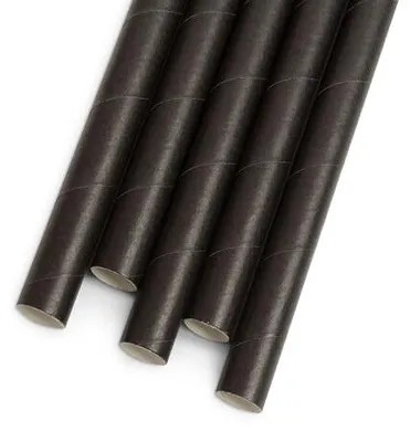 Image de Paille en papier - noire