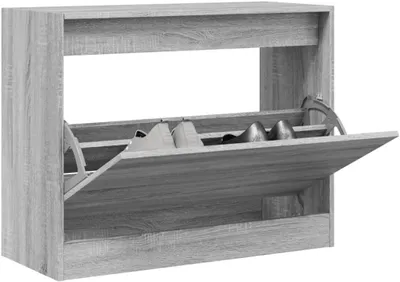 Produktbild von Schuhschrank in Grau Sonoma, 80x34x63 cm aus Holzwerkstoff