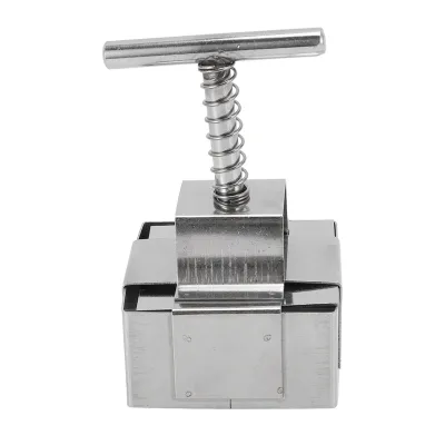 Imagen del producto de Cortadores de galletas de acero inoxidable, cortadores de galletas con pistón, moldes para pasteles, moldes para pasteles de acero inoxidable, cortadores de pasteles con pistón, cortadores de arcilla de metal