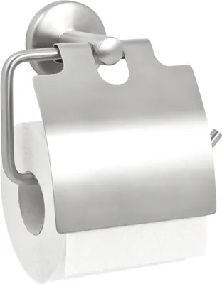 Produktbild von bremermann Bad-Serie PIAZZA - Toilettenpapierhalter mit Blende, Edelstahl matt