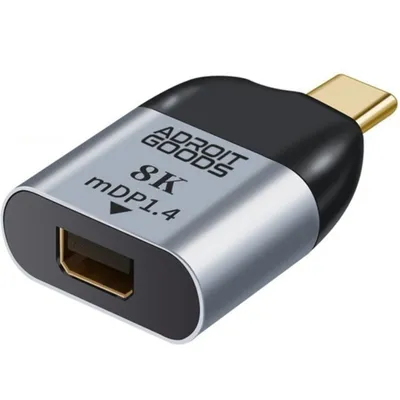 Zdjęcie produktu dla Adapter AdroitGoods Usb-C do Mini Displayport - Full HD@60Hz - Kompaktowy