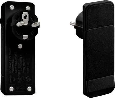 Zdjęcie produktu dla NVB 104548 Wtyczka płaska z uziemieniem, 230 V, czarna IP20