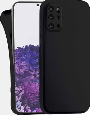 Produktbild von Hülle für Samsung Galaxy S20 Plus - Handyhülle mit Kameraschutz Cover aus Silikon in Schwarz