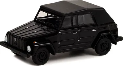 Produktbild von VOLKSWAGEN Thing Typ 181 1968 schwarz aus der Serie BLACK BANDIT unter Blister., GREEN28110-C, Maßstab1/64, GREENLIGHT