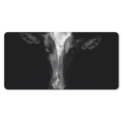 Produktbild von MuchoWow® Mauspad Mousepad Kuh - Tiere - Schwarz 60x30 cm - Mousepads - Maus Mat - Pad - Mausunterlage