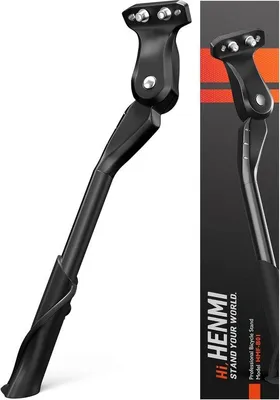 Image de Support de cadre Unyqoos® pour vélos électriques/VTT de 24 à 29 pouces, réglable de 32 à 37,5 cm, pour cadre arrière horizontal (4 trous, 40 mm), en alliage d'aluminium, charge maximale : 35 kg