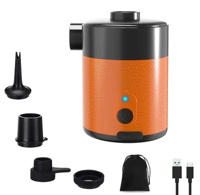 Productafbeelding van 2-in-1 Mini Elektrische Luchtpomp Accu 4000 Mah – Draagbaar, 5000 Pa, 450 L/Min, Ophlazen & Afzuigen