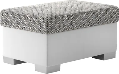 Produktbild von Grau-weißer RELTO-Hocker mit Stauraum 85x55 cm